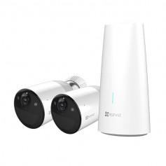 Kit caméra 2 caméras WiFi sur batterie 4MP H265 avec vision de nuit en couleur EZVIZ BC1-B2 (4MP)