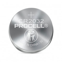 Pile bouton Duracell Procell CR2032 3V 245 mAh au lithium et au dioxyde de manganèse