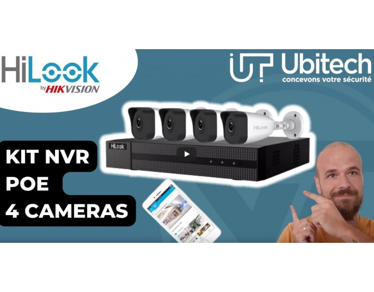 Vincent VinTech teste le kit PoE HiLook (4 caméras tubes + NVR)